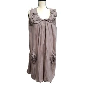 Elegant Mauve Sleeveless Dress